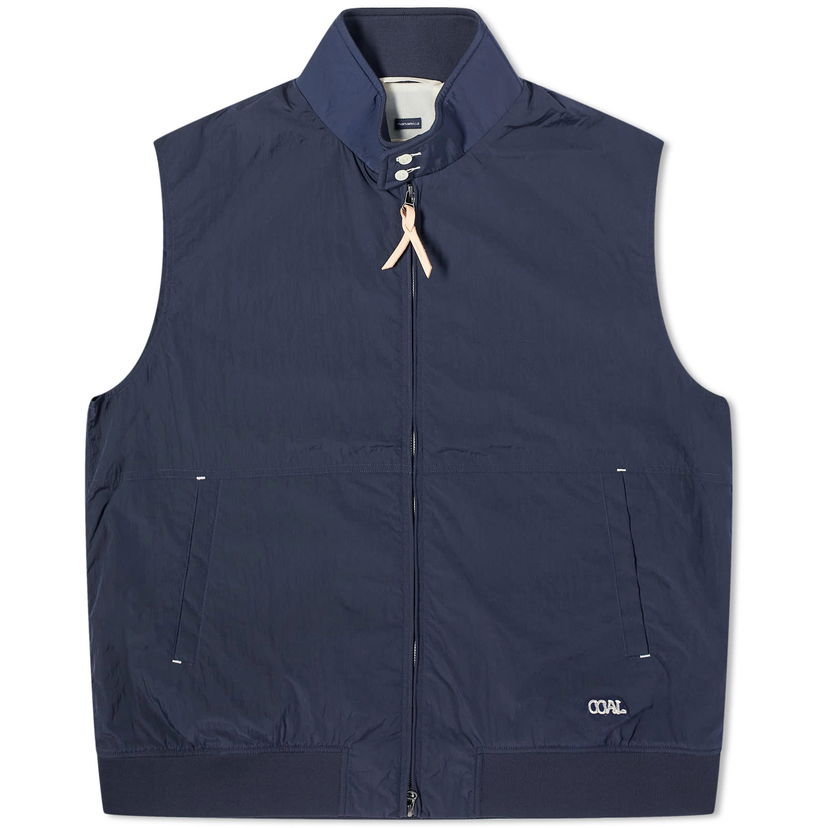 Väst NANAMICA Zip Up Wind Vest in Blå | SUAS412E-DN