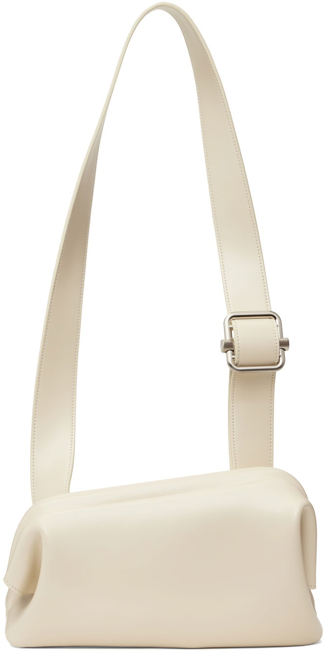 Axelväska OSOI Slide Brot Leather Shoulder Bag Beige | 24FWB010167003