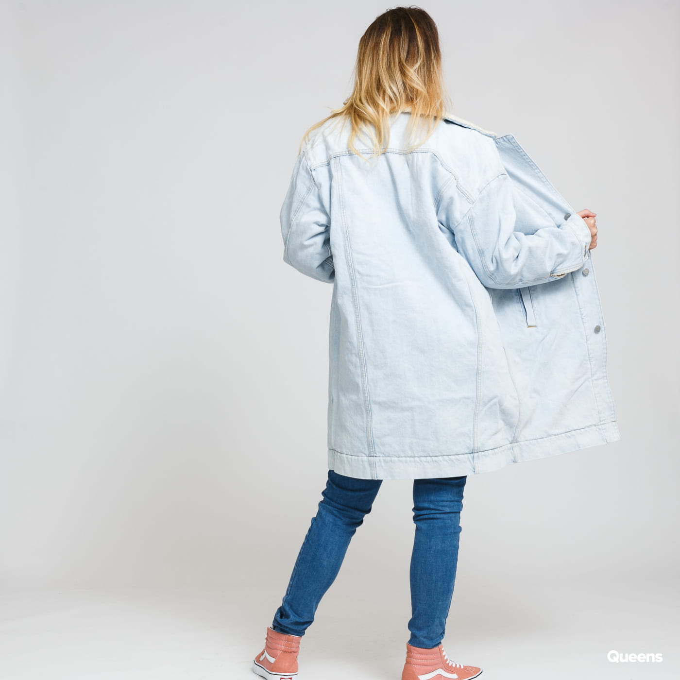 Rockar Levi's Reversible Sherpa Coat reverse Blå | 24776-0000, 1