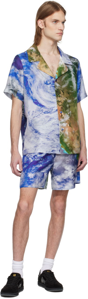 Shorts Balmain Balmain Earth Print Shorts Flerfärgad | EH0PA145SE89, 3