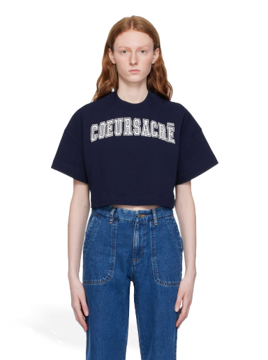 T-shirt AMI 'Coeur Sacré' T-Shirt Mörkblå | FTS009.726