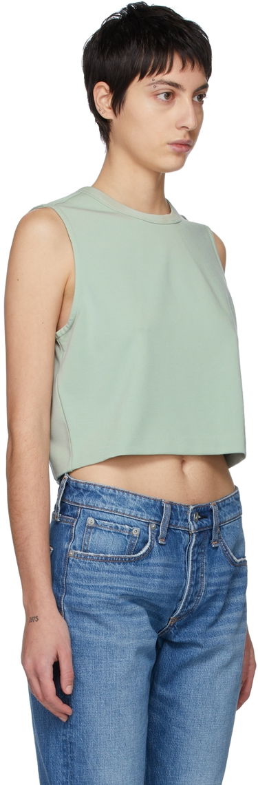 Linne rag & bone Rag & Bone Archetype Cropped Roxie Tank Top Grön | WAW21HA023KL23, 1
