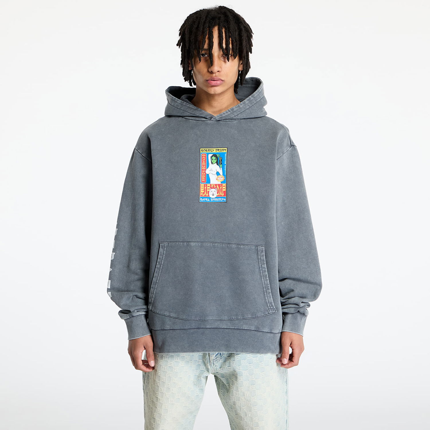 Sweatshirt RIPNDIP RIPNDIP Nerms Cans Hoodie Grå | RNDSPR25129, 0