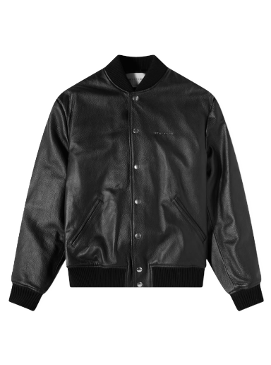 Jacka 1017 ALYX 9SM Leather Varsity Jacket Svart | AAUOU0197LE01-BLK0001