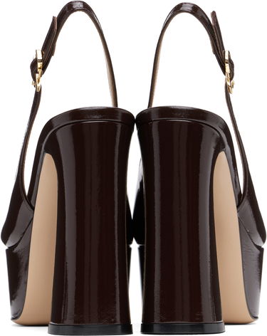 Sneakers och skor Gianvito Rossi Bessie Slingback Platform Heels Brun | G95569-70RIC-NUI, 1