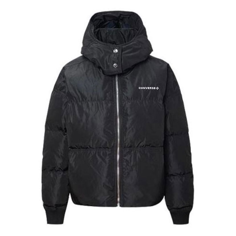 Pufferjacka Converse Oversized Puffer Jacket Svart | 10019787-A01
