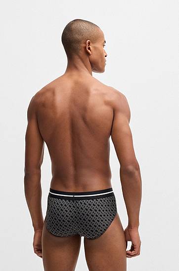 Underkläder och strumpor BOSS Three-pack of logo briefs in stretch cotton Flerfärgad | 50531706, 1