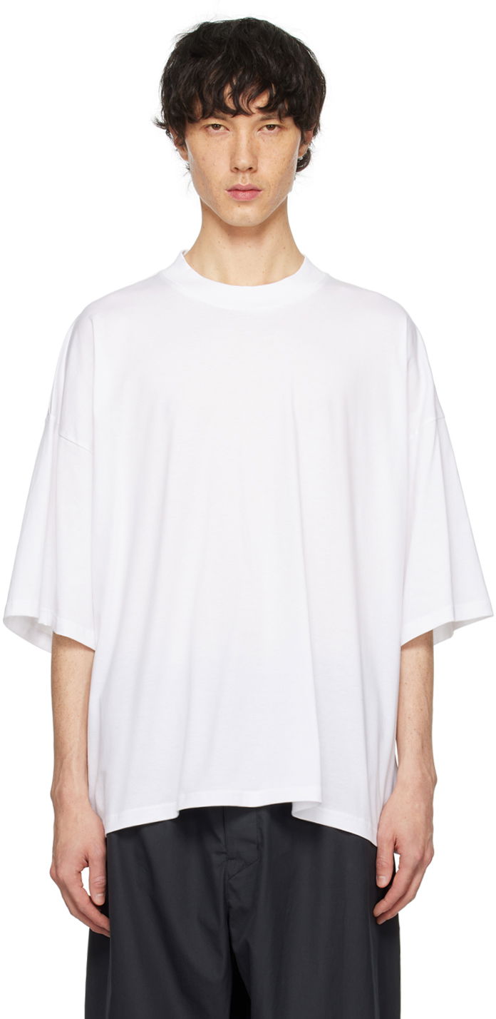 T-shirt Studio Nicholson Studio Nicholson Piu T-Shirt Vit | PIU SNM-088