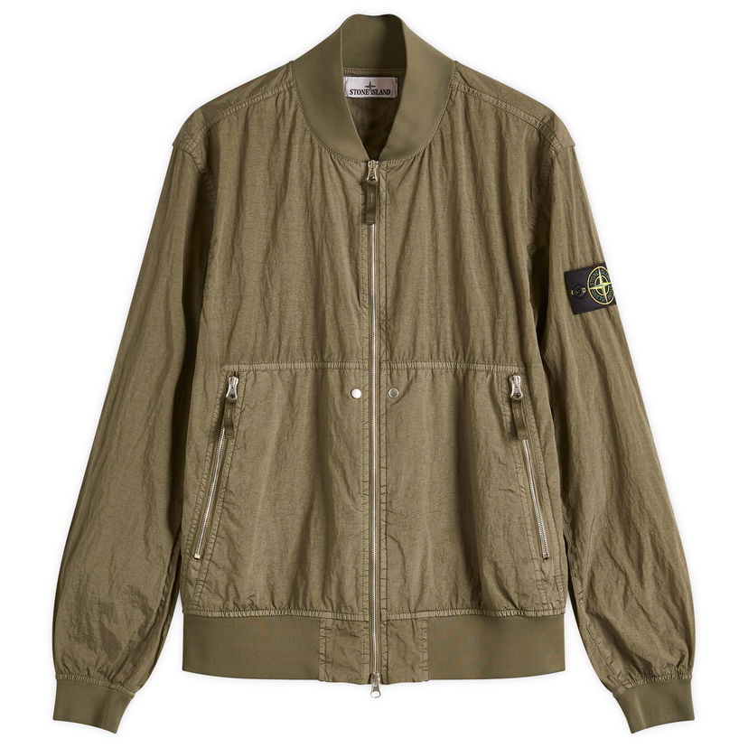 Bomberjacka Stone Island Stone Island Men's Watro-TC ECONYL Bomber Jacket, Size Large Grön | K1S154100019-V0054