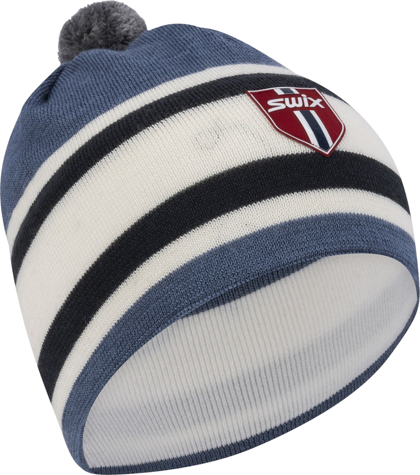 Mössa SWIX Tradition Striped Pom-Pom Beanie Flerfärgad | 46450-72102