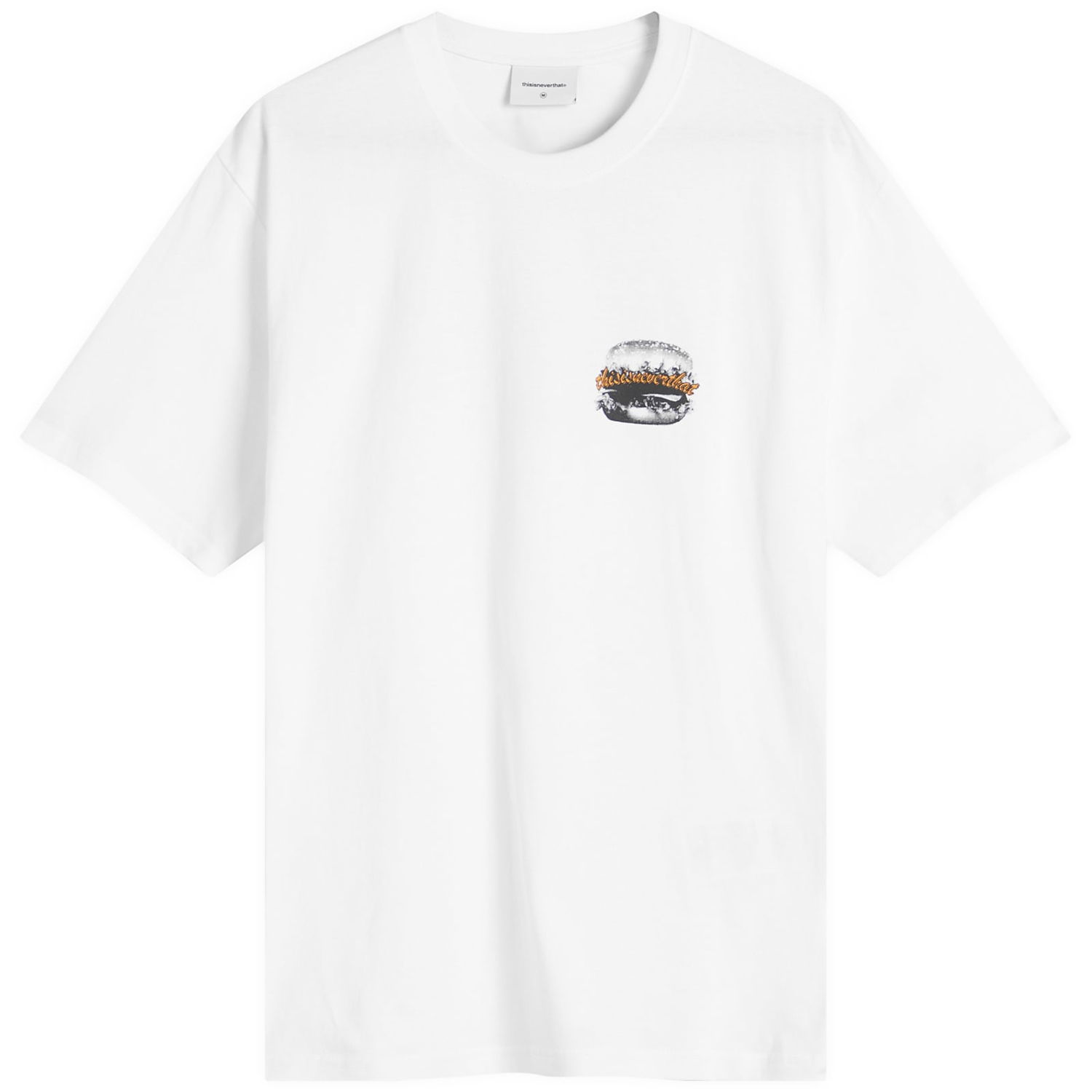T-shirt thisisneverthat thisisneverthat Hamburger Graphic T-Shirt Vit | TN251TTSST38-WHT, 0