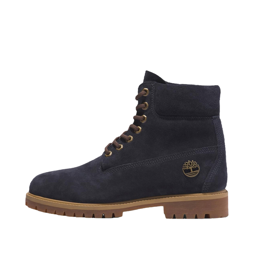 Sneakers och skor Timberland Heritage 6 Inch Lace Up Waterproof Dark Blue Suede Svart | TB0A6821-EP3