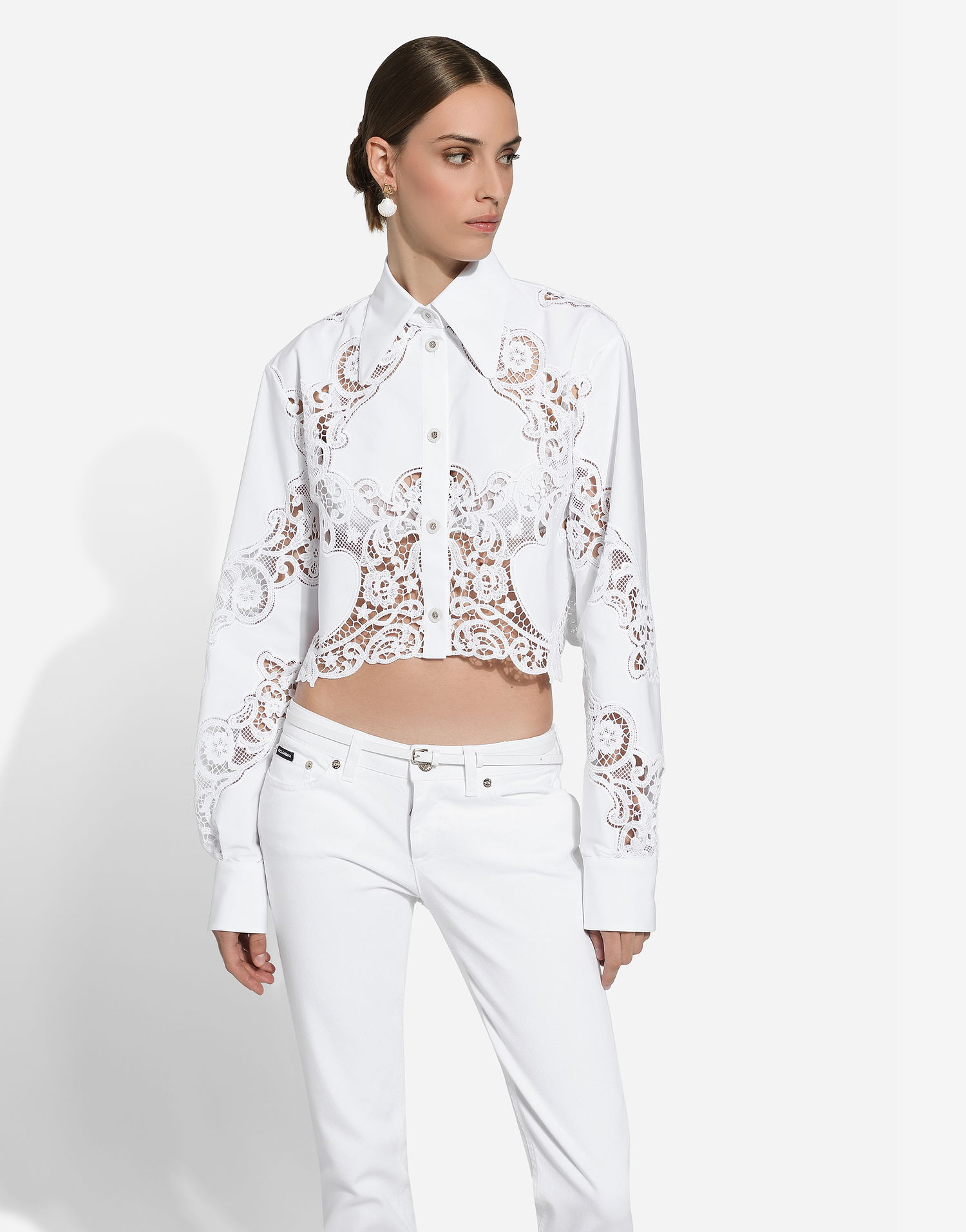 Örhängen Dolce & Gabbana Gold-tone Shell Dangle Earrings Metallisk | WEQ6A1W1111ZOO00, 1