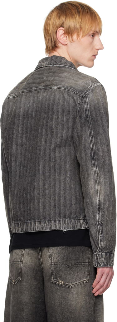 Bomberjacka Diesel Diesel D-Rohe Pinstripe Denim Jacket Grå | A13741-09L59-02, 2
