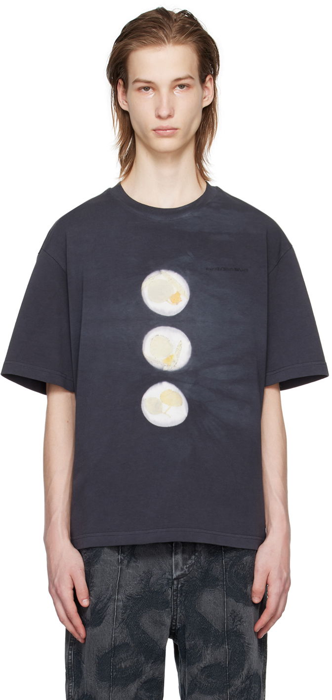 T-shirt Feng Chen Wang Feng Chen Wang Plant Dye T-Shirt Svart | FMS17TS08