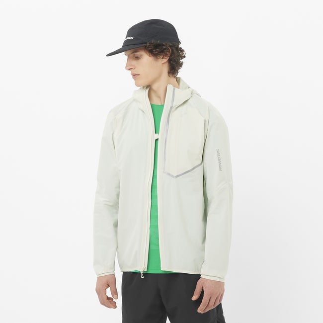 Vindjacka Salomon Bonatti Trail Running Jacket Beige | LC2673500