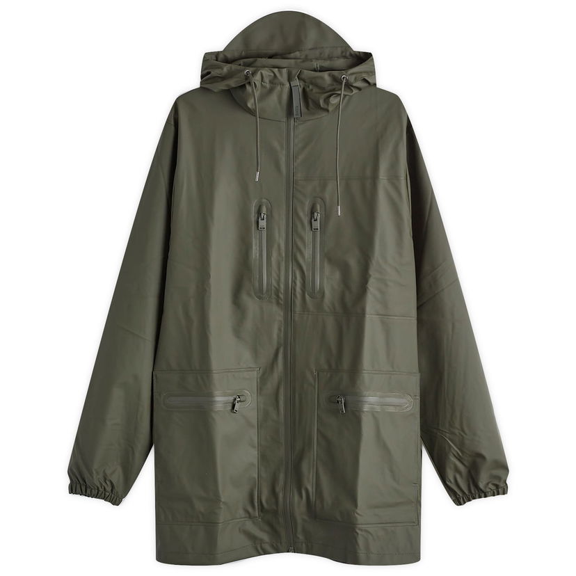 Parkas Rains Cargo Long Jacket Grön | 12060-03