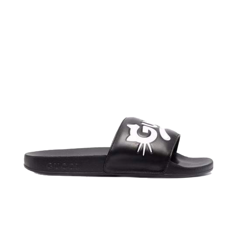 Sneakers och skor Gucci Kitty Logo Slides Svart | 659947DIR00