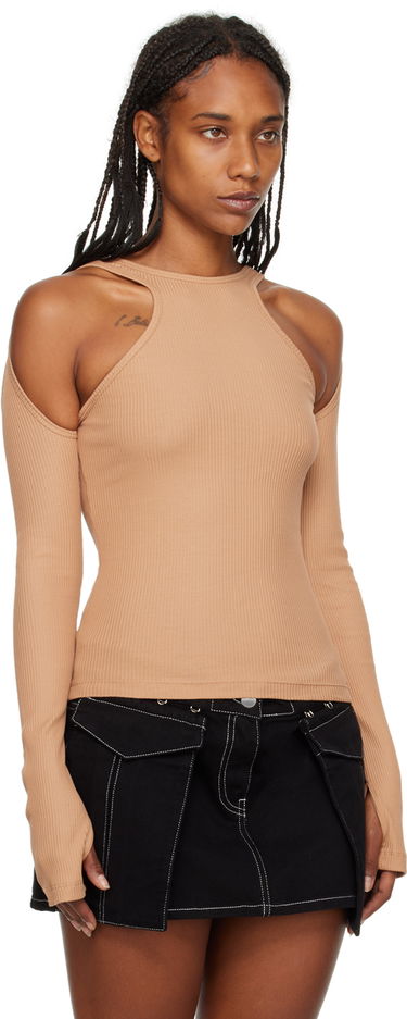 T-shirt Dion Lee Loop Cutout Long Sleeve T-Shirt Grön | C3074F22, 4