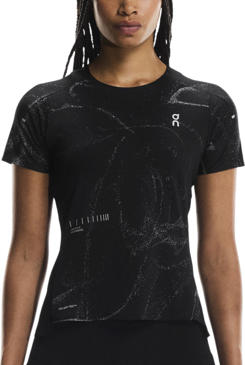 T-shirt On Running Reflective Pattern Performance T-Shirt Lumos Svart | 1wf30270553, 0