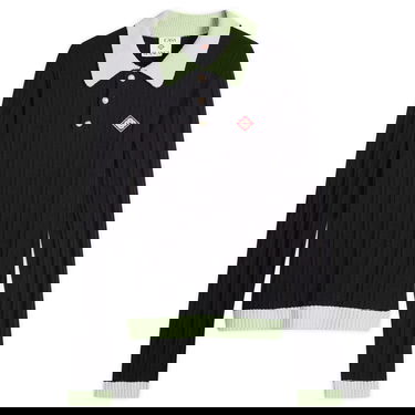 Polotröja Casablanca Casablanca Boucle Polo, Size Large Svart | MPF25-KW-1000-01, 1