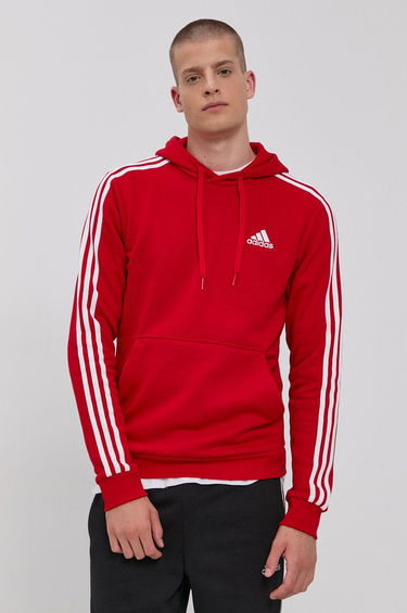 Sweatshirt adidas Originals Hoodie Essentials 3-Stripes Röd | gu2523, 0