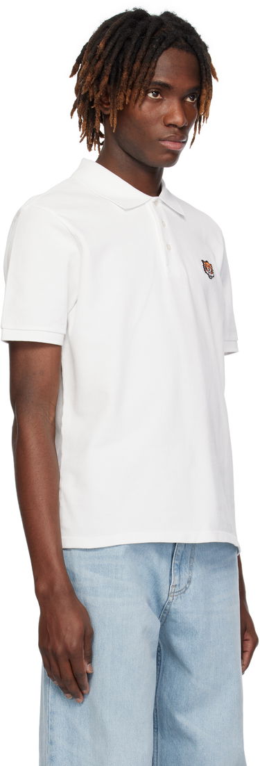 Polotröja KENZO Kenzo Paris 'Happy Tiger' Slim Polo Vit | FF55PO5434PU, 1