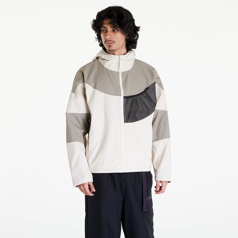 Jacka Reebok Men's jacket Hooded Jacket Beige Vit | RMEA001C99FAB0010500