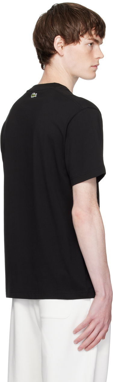 T-shirt Lacoste Lacoste Signature Print Cotton T-Shirt Svart | TH2733_031, 2