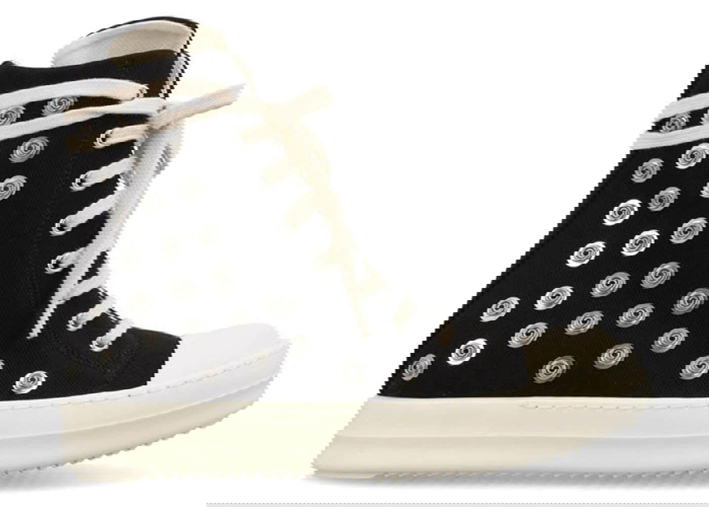 Sneakers och skor Rick Owens DRKSHDW Studded Eyelets "Black Milk" Svart | DU02C5800-DOES2-911, 0