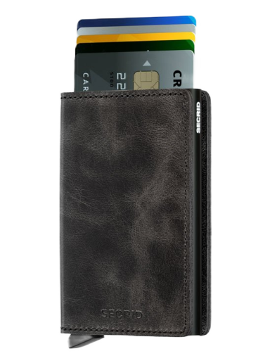 Plånbok Secrid Slimwallet Vintage Svart | SV-BLACK