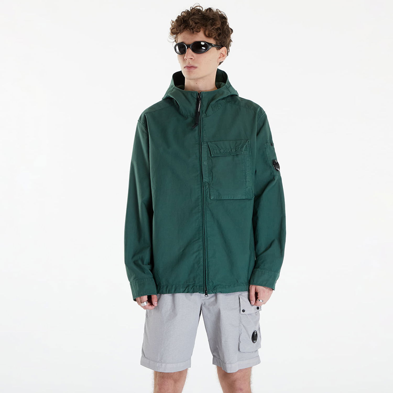 Jacka C.P. Company Ottoman Long Sleeve Jacket Duck Green Grön | 16CMSH156A006406O-649, 0