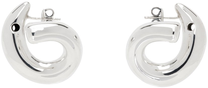 Örhängen Bottega Veneta Polished Silver Earrings Metallisk | 795603 V5070