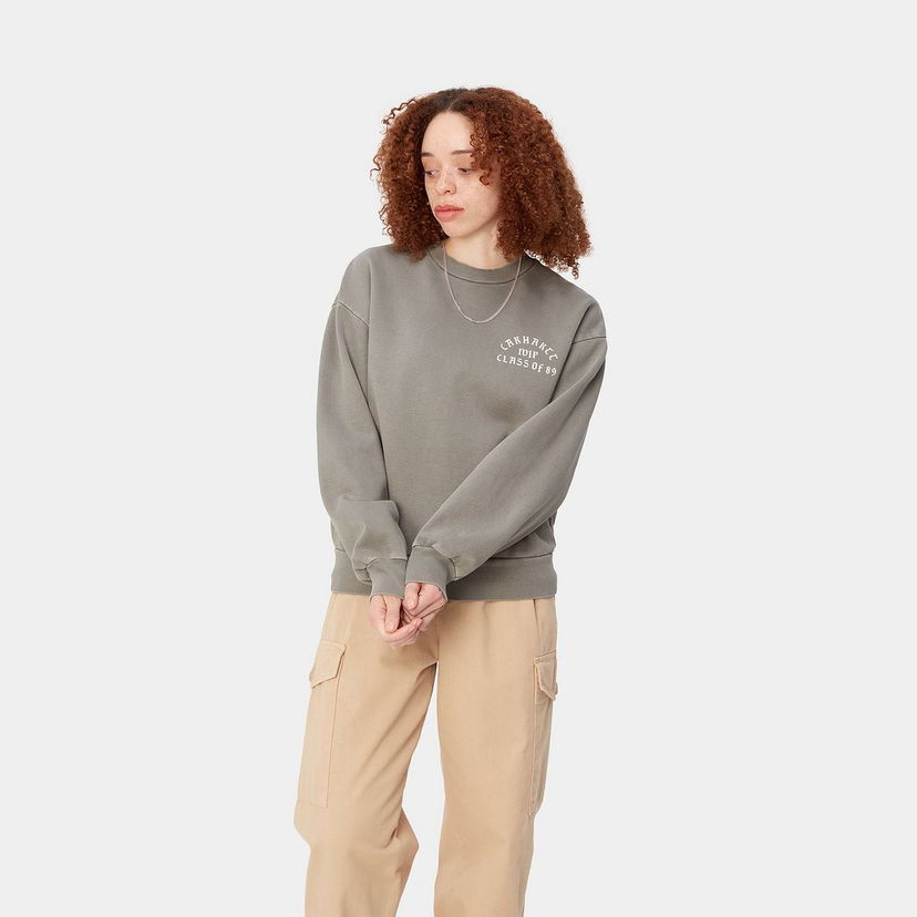 Sweater Carhartt WIP Class of 89 Crewneck Grå | I033236_23R_GD