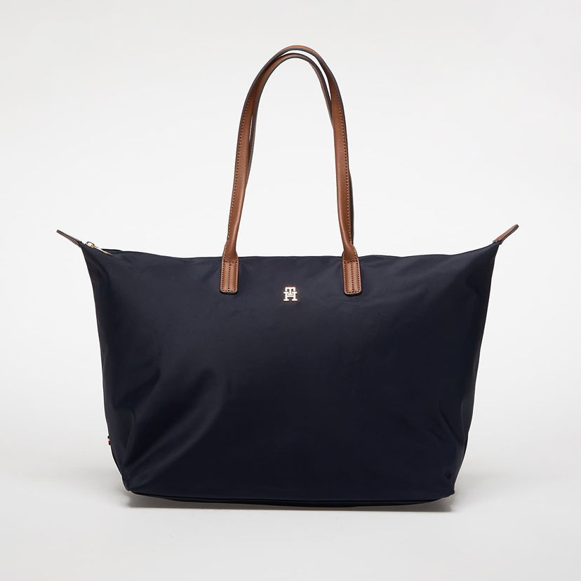 Tygpåse Tommy Hilfiger Tommy Hilfiger Popette Maxi Tote Bag Mörkblå | AW0AW17996 DW6