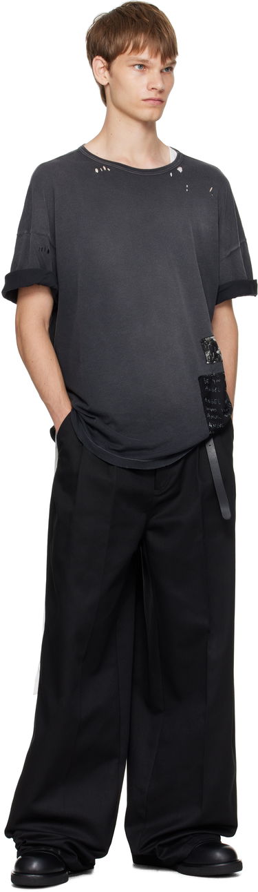 T-shirt Ann Demeulemeester Ann Demeulemeester Dieter High-Comfort T-Shirt Svart | B0013222-FA637-098, 3