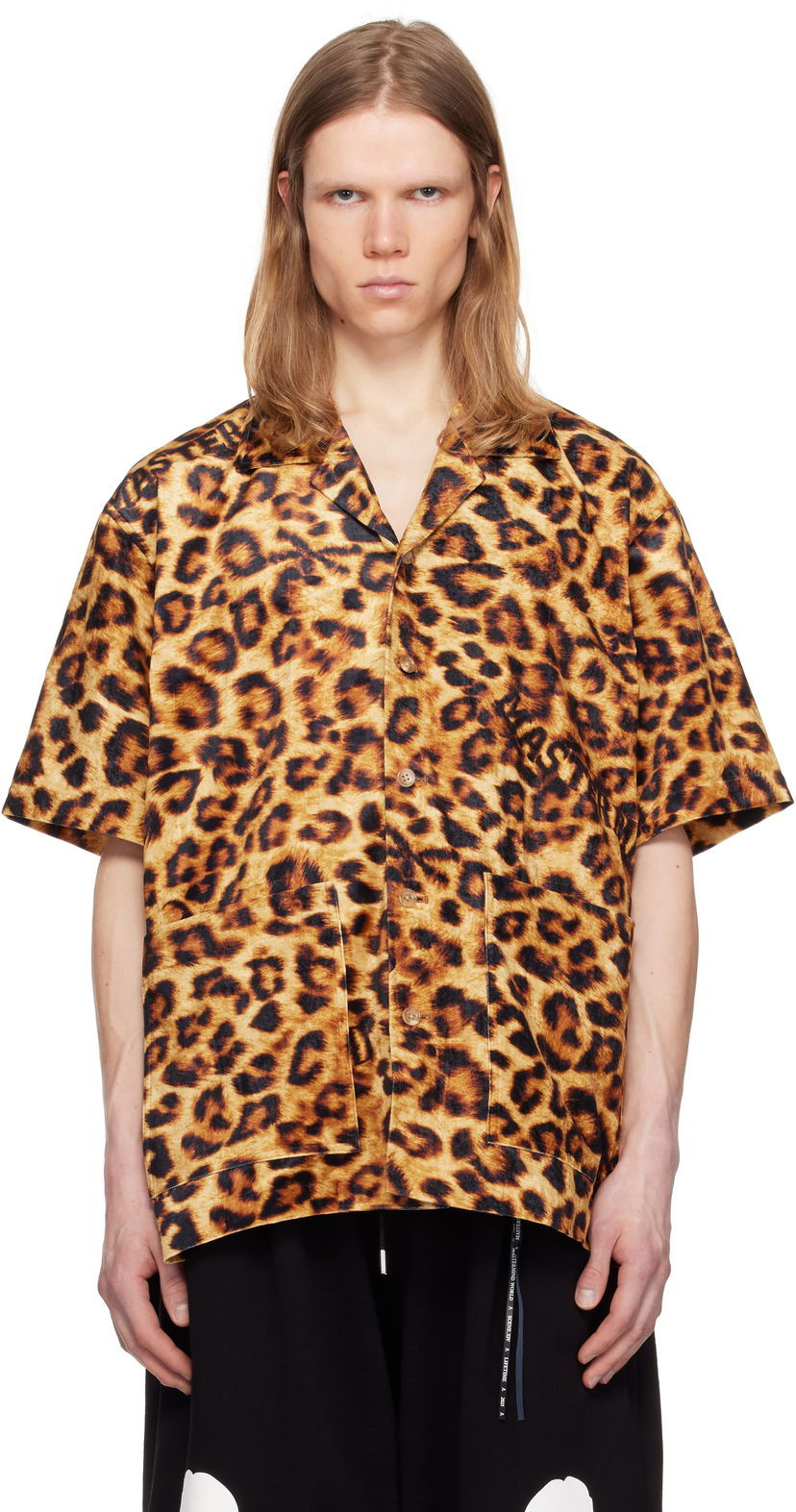 Skjorta Mastermind WORLD Mastermind World Leopard Short Sleeve Shirt Brun | MW25S14-SH015-600