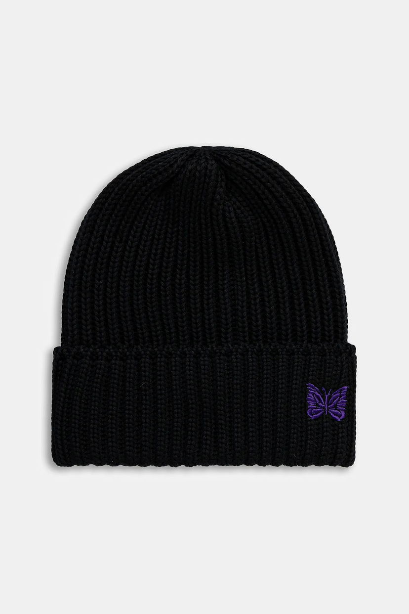 Mössa Needles Needles Watch Cap Ribbed Knit Beanie Svart | RW056