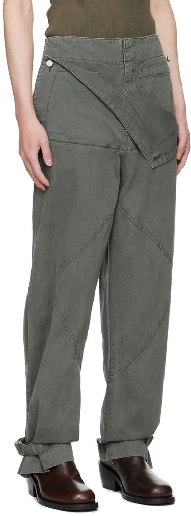 Byxor Dion Lee Shell Trousers Grå | C2175PS24, 3