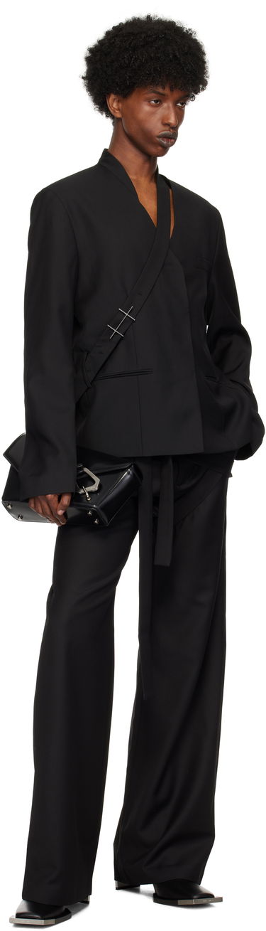 Väst HELIOT EMIL Wrap Closure Blazer Svart | AW24_M_04_045_BLK01, 3