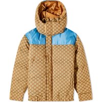 Jacka Gucci GG Jacquard Hooded Down Jacket Beige | 751395-Z8BJ6-2190, 1