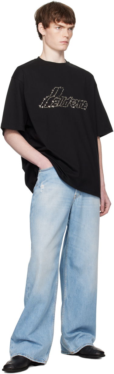 T-shirt We11done WE11DONE Pearly Logo T-Shirt Svart | WD-TT2-25-735-U-BK, 3
