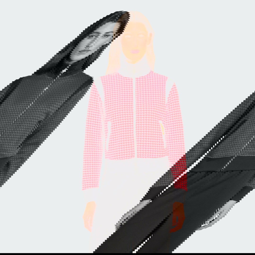 Jacka adidas Performance Houndstooth Print Track Top Röd | JY3461, 0