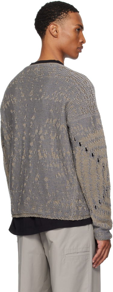 Sweater ROA ROA Vortex Crewneck Sweater Grå | RBMW0439YA62, 2