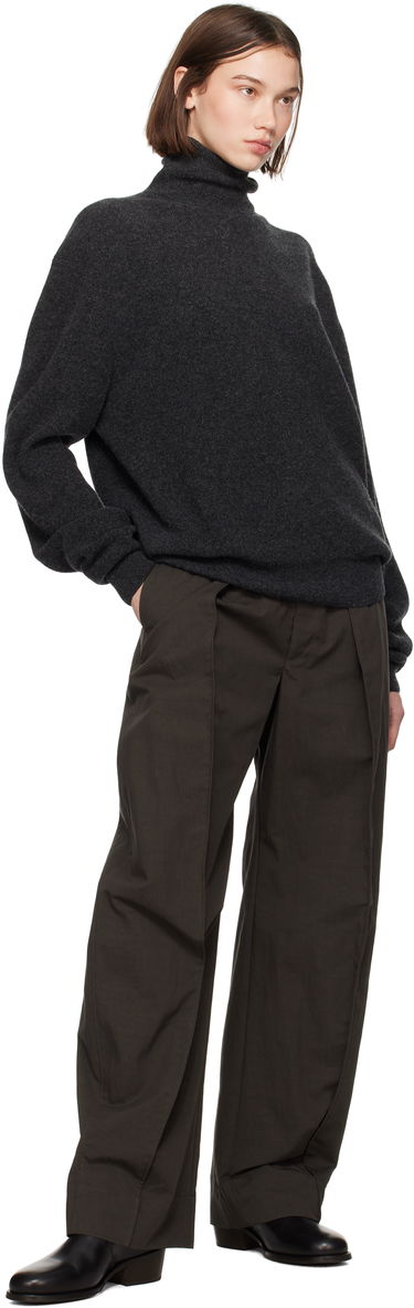 Sweater LEMAIRE LEMAIRE Ribbed Turtleneck Sweater Grå | TO1315 LK1026, 3