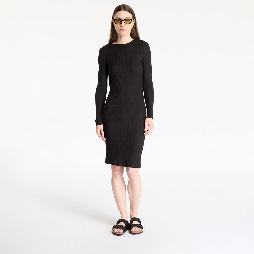 Klä Urban Classics Urban Classics Rib Dress Svart | TB1340-00007