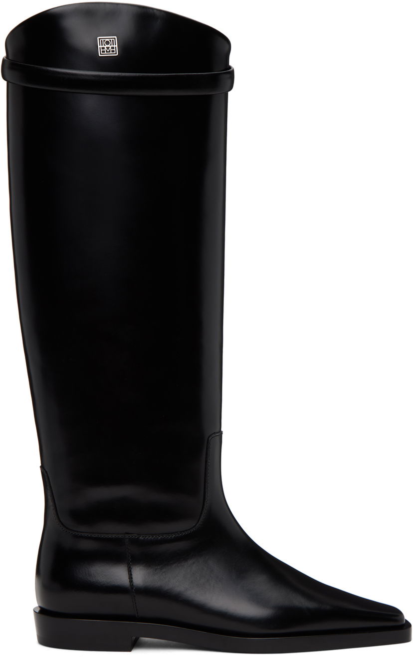 Kläder TOTEME TOTEME 'The Riding' Knee-High Boots Svart | 211-901-825
