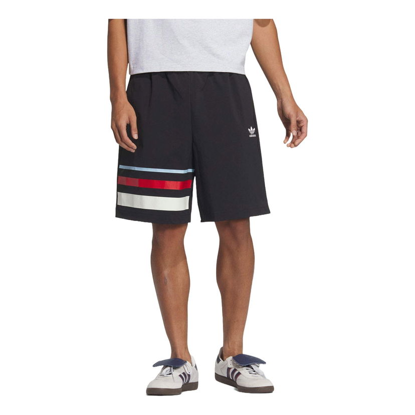 Shorts adidas Originals Retro Striped Athletic Shorts Svart | JM7273