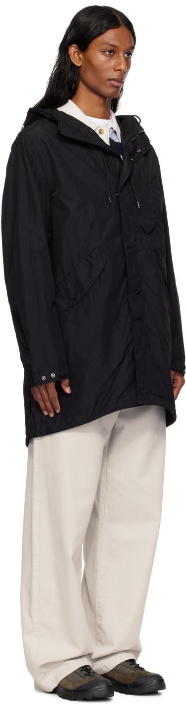 Vindjacka C.P. Company C.P. Company Flatt Nylon Goggle Fishtail Parka Svart | 18CMOW064A-005991G, 1