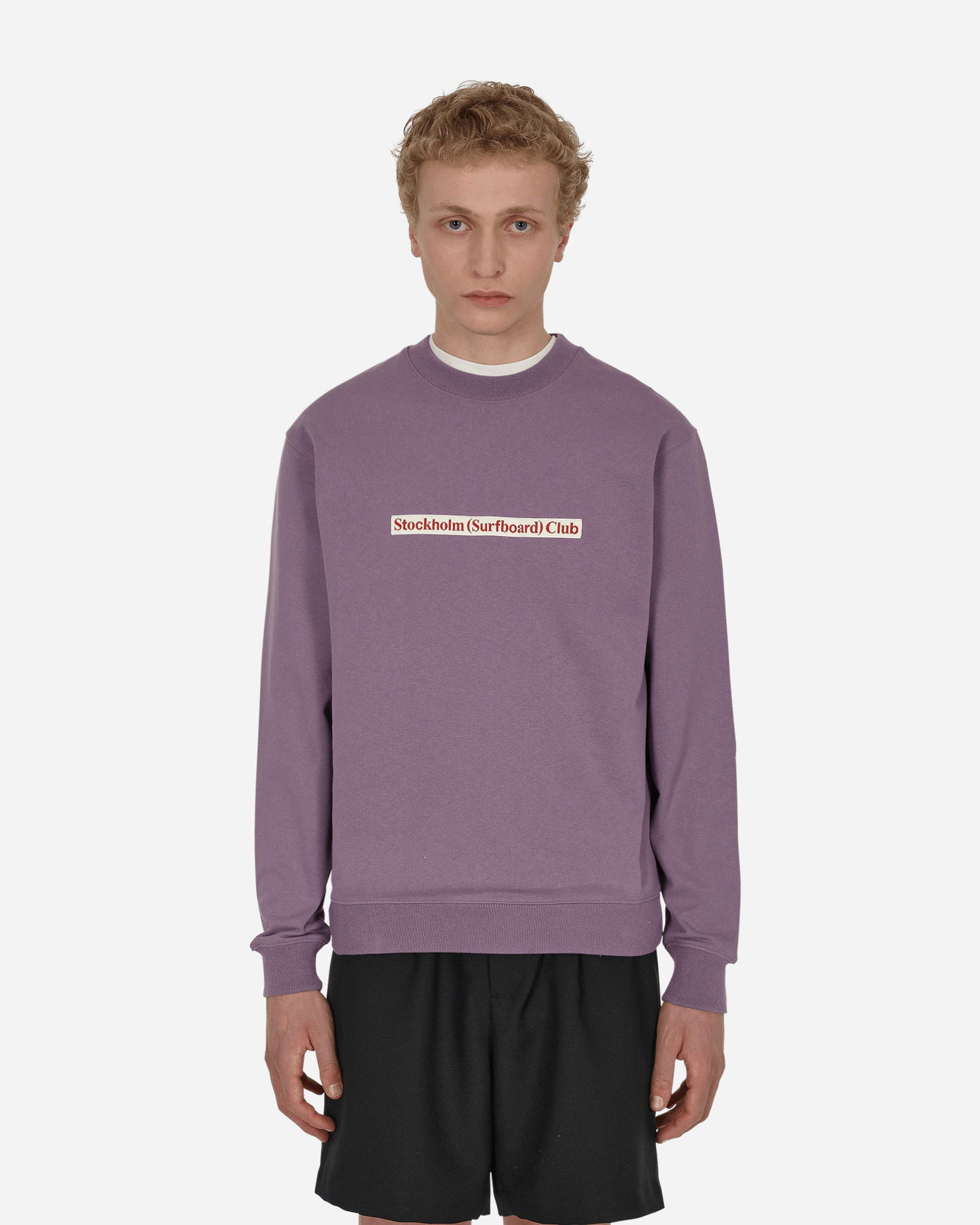 Sweatshirt Stockholm (Surfboard) Club Logo Crewneck Sweatshirt Purpur | MU1P75W GRAPE, 0